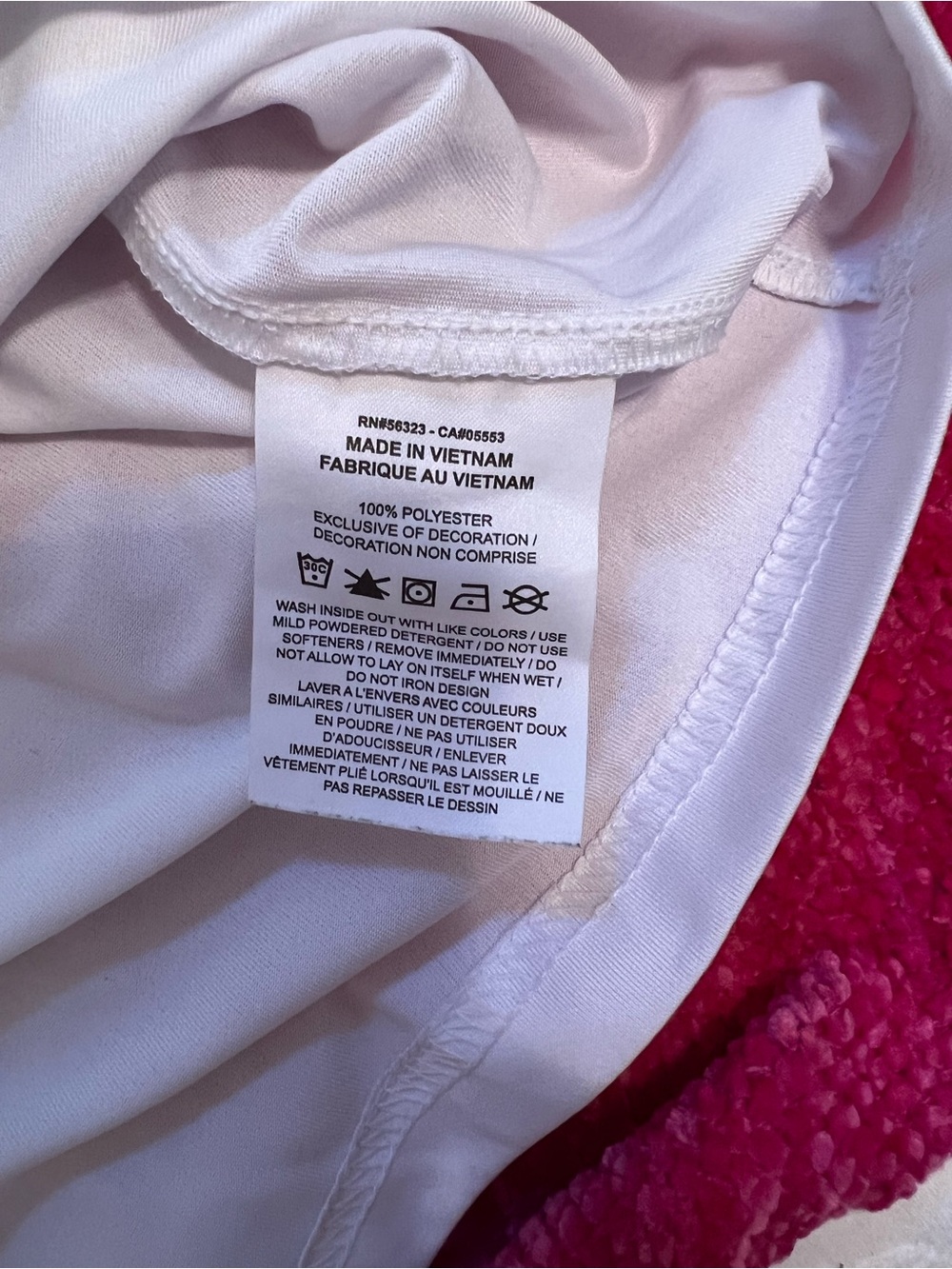 Nike White Kids' Graphic 'Just Do It' Dri-Fit Tee with Multicolor Letters size L - Picture 3 of 6